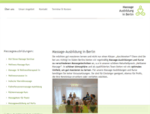 Tablet Screenshot of massage-ausbildung-in-berlin.de